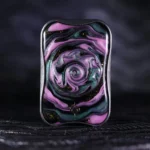 Aura Sand Jing Hong (Titanium) — purple and green front view